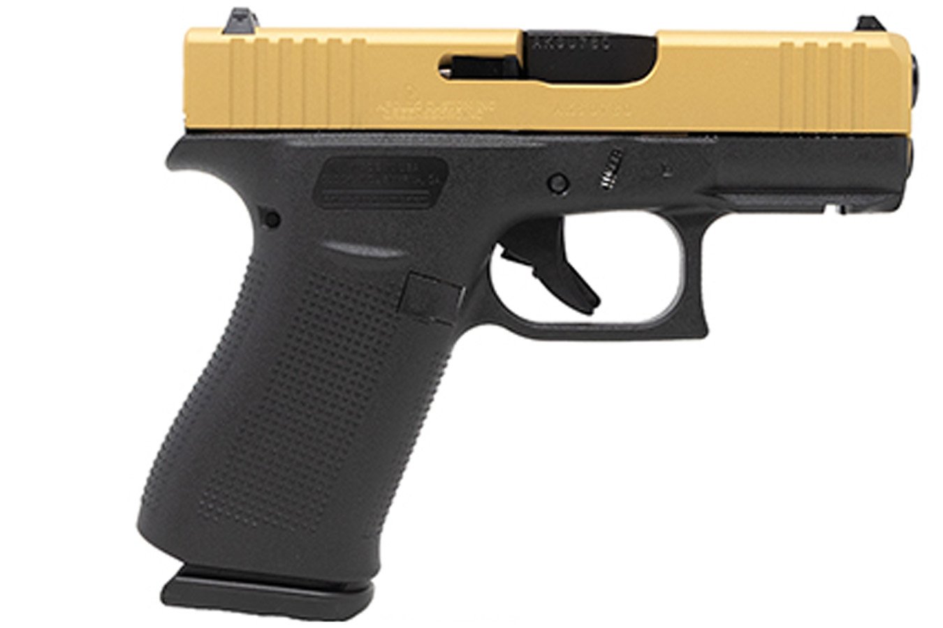 No. 2 Best Selling: GLOCK 43X 9MM GOLD SLIDE 10 ROUND MAG