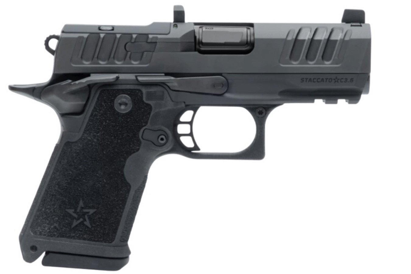 No. 29 Best Selling: STACCATO PREFERRED HD CARRY 9 MM 3.6 IN DLC BARREL TRIJICON NIGHT SIGHT 3 MAGS