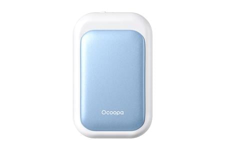 UT4 YOUNG RECHARGEABLE HAND WARMER BLUE ON WHITE