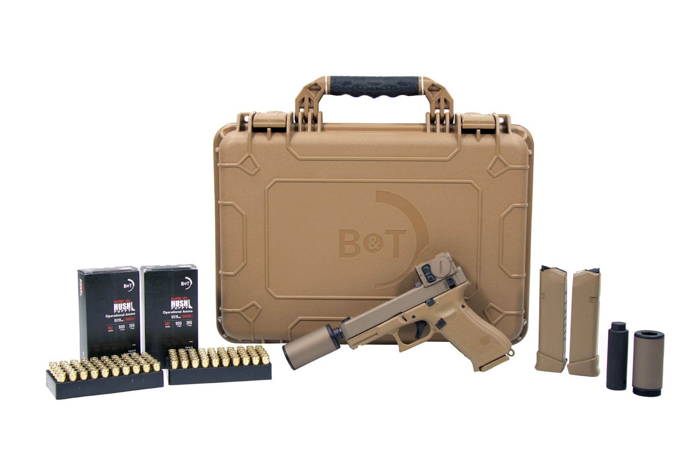 No. 39 Best Selling: BRUGGER AND THOMET HUSH PUPPY GLOCK 19X 9 MM 4.5 IN THREADED BARREL ACRO RED DOT SUPPRESSOR
