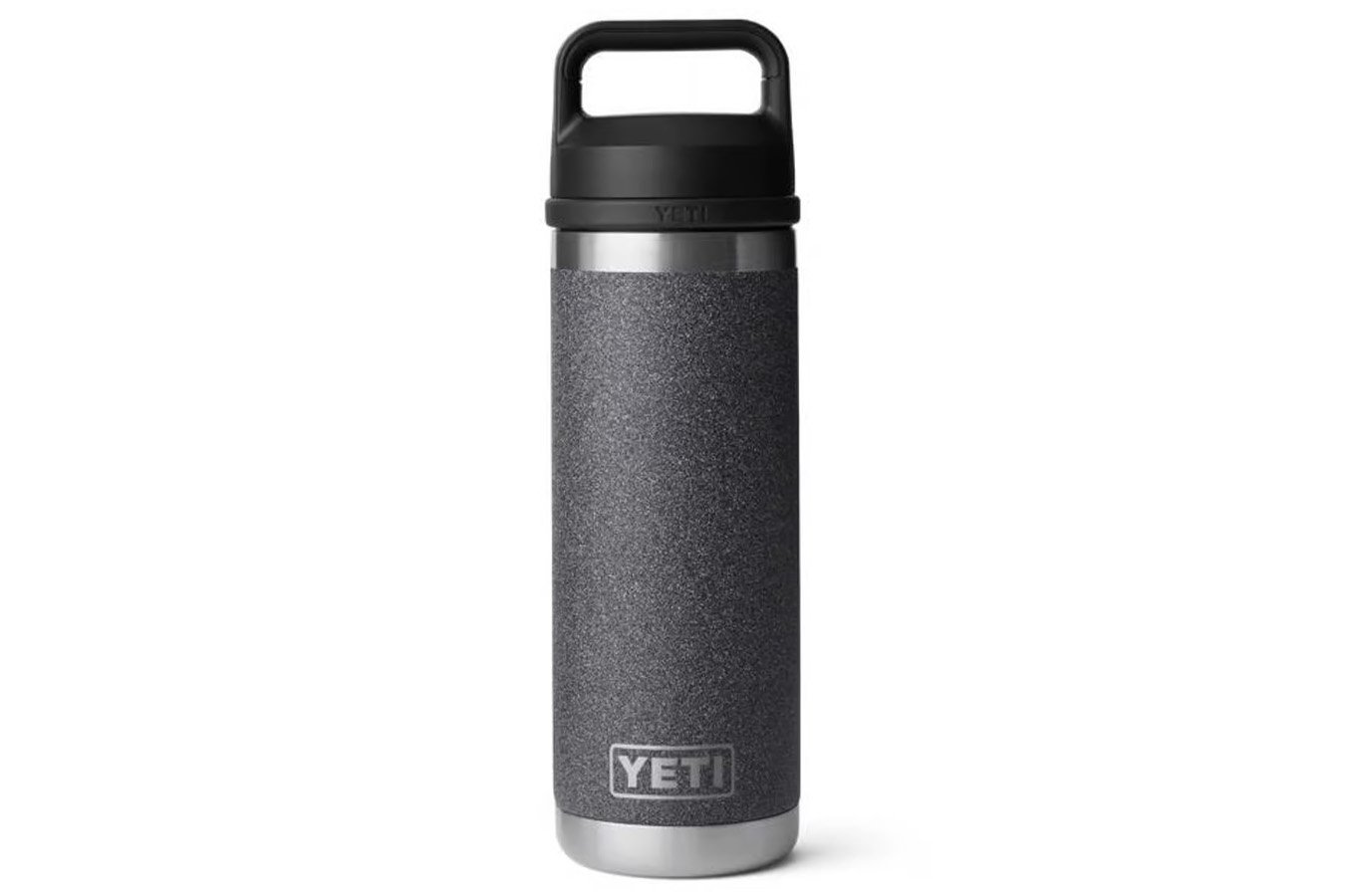 Yeti Coolers 18 Oz Rambler Chug Bottle, Black Stone