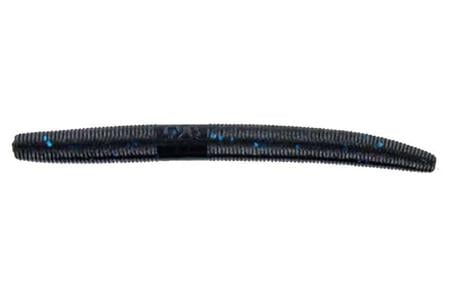 YAMAMOTO 4IN SENKO BULK PACK - 50 PACK - BLACK W/ LARGE BLUE FLAKE