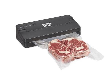 VAC SEALER, COMPACT WITH 11` SEAL BAR, BLACK 