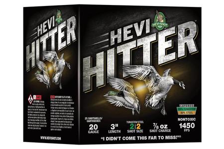 HEVI-HITTER 20GA 3IN 7/8OZ #2 TUNGSTEN/STEEL 