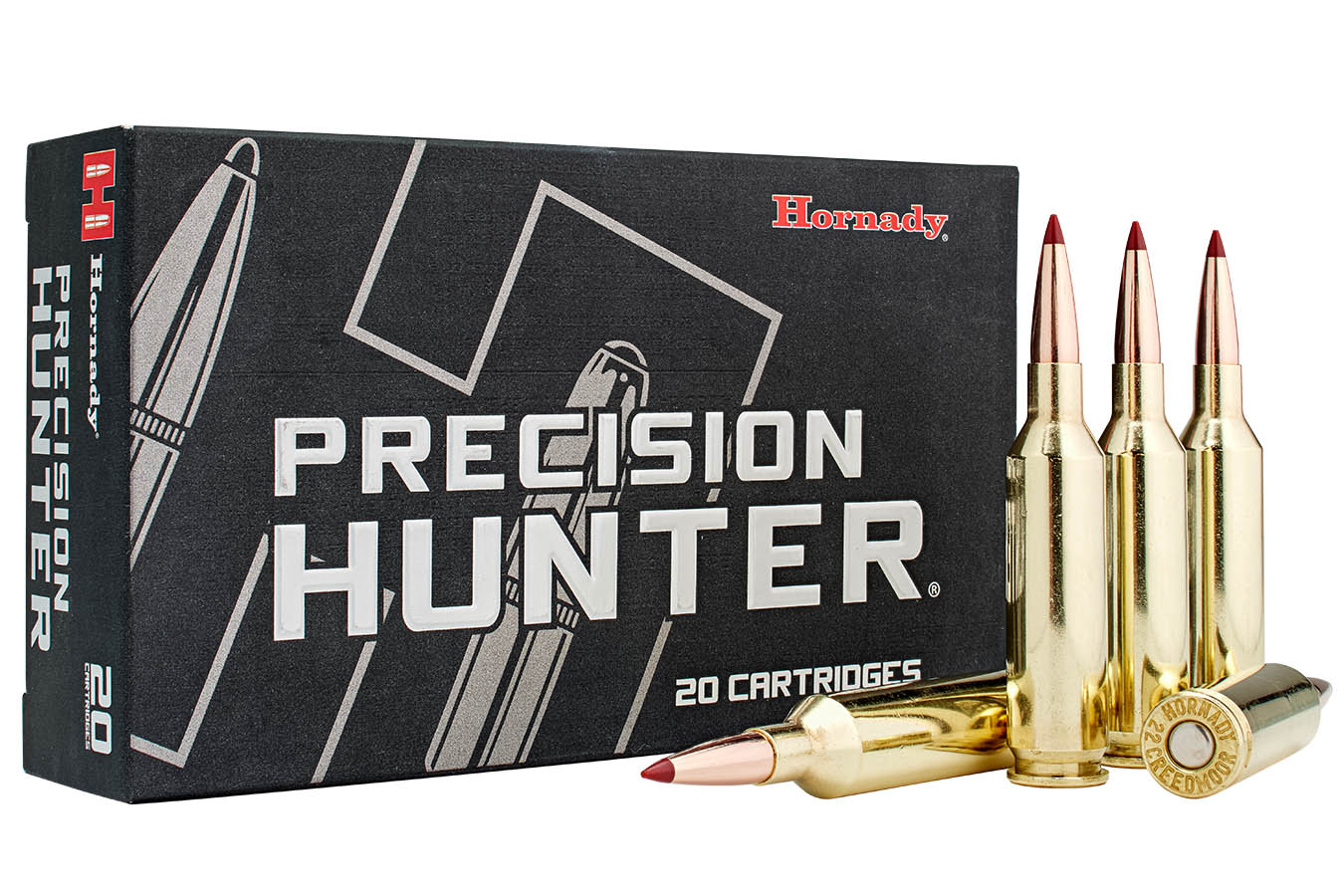 Hornady 22 Creedmoor 80 gr ELD-X Precision Hunter 20/Box