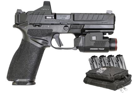 SPRINGFIELD ECHELON 9MM PISTOL 4.5 IN BARREL OPTIC READY CRIMSON TRACE LIGHT 5 MAGS