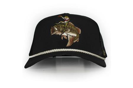 BASSAKWARDS FROG RIDING A BASS BLACK