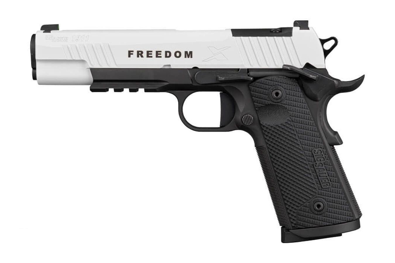 Sig Sauer 1911X 45 ACP TPUSA Limited-Edition Freedom Series Pistol with White Cerakote Finish