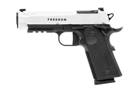 1911 .45 ACP X-SERIES CARRY FREEDOM TP USA WHITE SLIDE 2X8 RD MAG