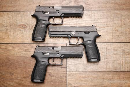 SIG SAUER P320 FULL SIZE 9MM 1 MAG NIGHT SIGHTS POLICE TRADE-IN (FAIR) CONDITION