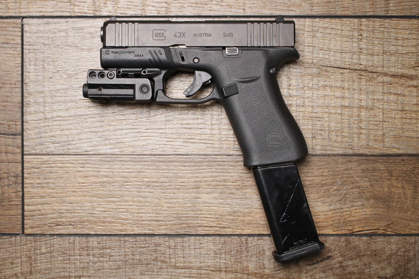 Glock 43X 9mm Police Trade-In Pistol with Laser