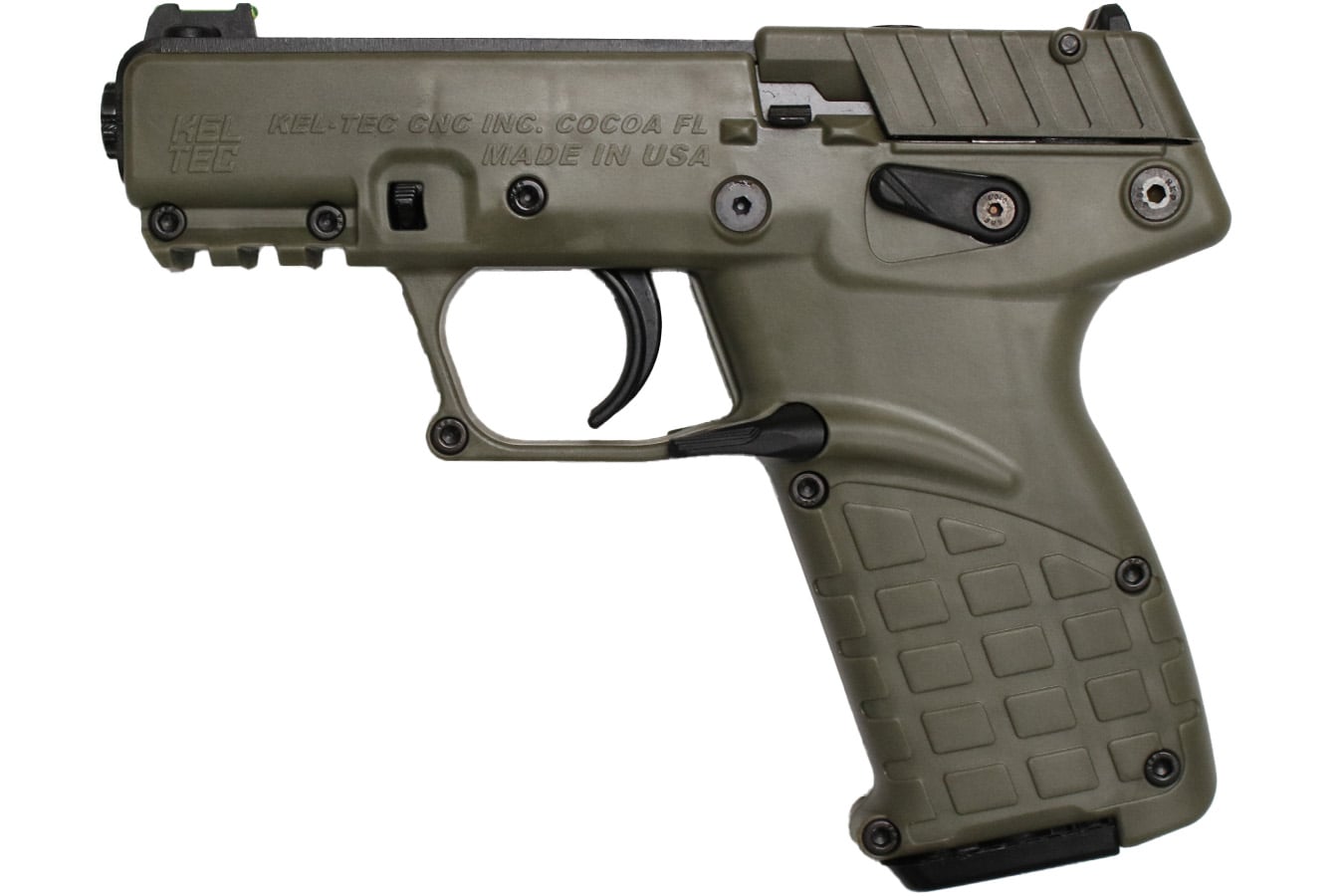 Kel-Tec P17 22LR 16-Round Semi-Automatic Pistol with Green Finish