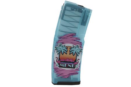 AMEND2 AR15 30RND 5.56MM MOD-C TEAL MIAMI VICE MAG