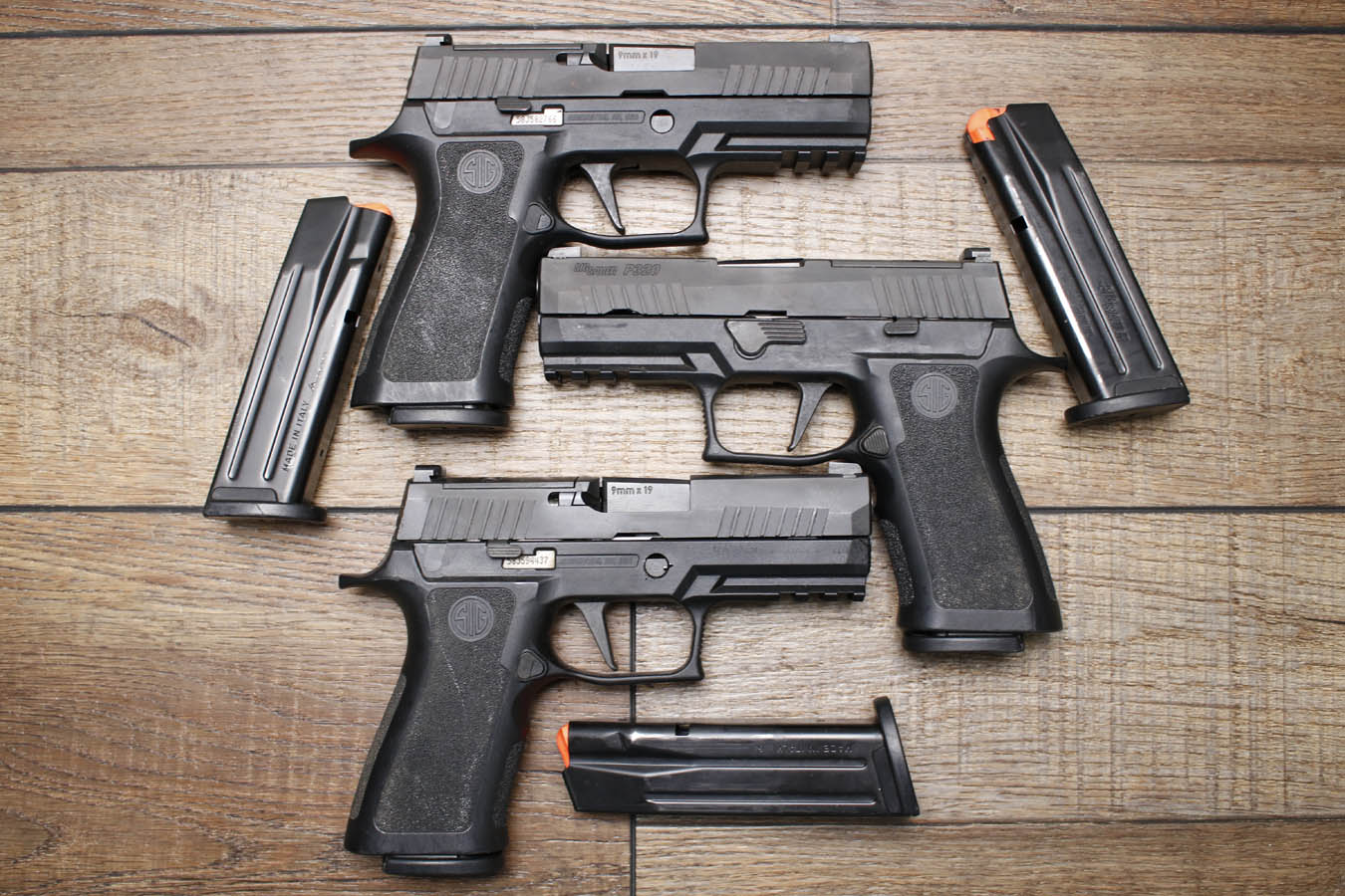 Sig Sauer P320 X Carry 9mm Optic Ready Police Trade-In Pistols with Night Sights (Good Condition)