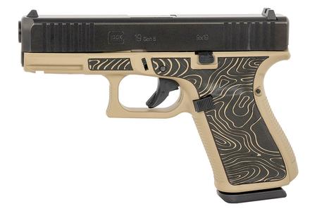 19 GEN5 9MM 4.02 IN BARREL SERRATED SLIDE COYOTE TAN FRAME