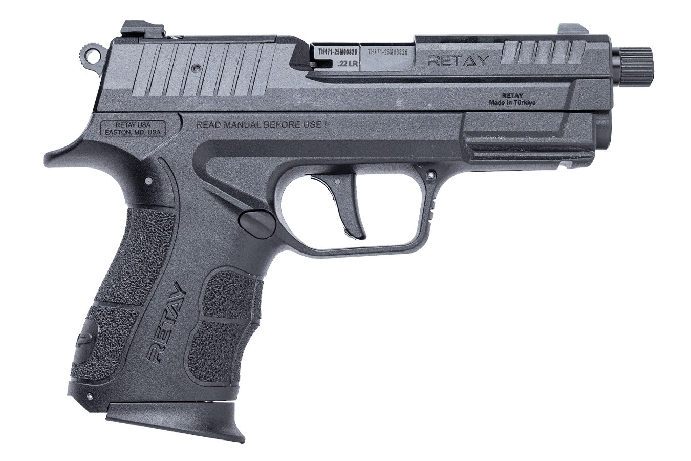 Retay RXP22 22LR Semi-Auto Pistol with Threaded Barrel