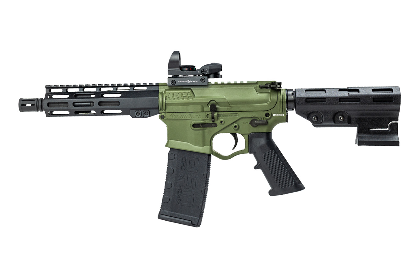 No. 5 Best Selling: AMERICAN TACTICAL OMNI HYBRID 5.56 BATTLEFIELD GREEN 7.5` DUO SIGHT