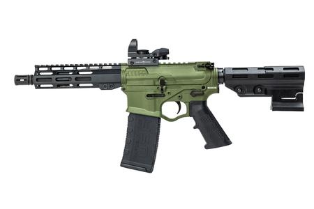American Tactical Omni Hybrid 5.56mm Semi-Auto AR-15 Pistol with Battlefield Green Finish and Duo Sight