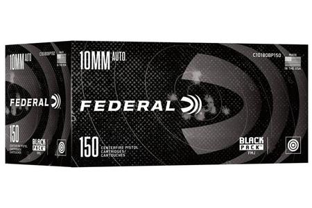 10MM AUTO, 180 GRAIN, FULL METAL JACKET BLACK PACK