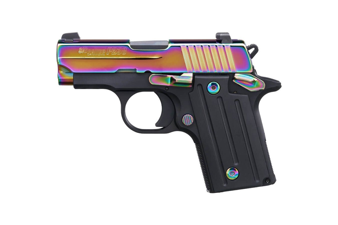 Sig Sauer P238 Micro-Compact 380 ACP Pistol with Titanium Rainbow Slide Finish