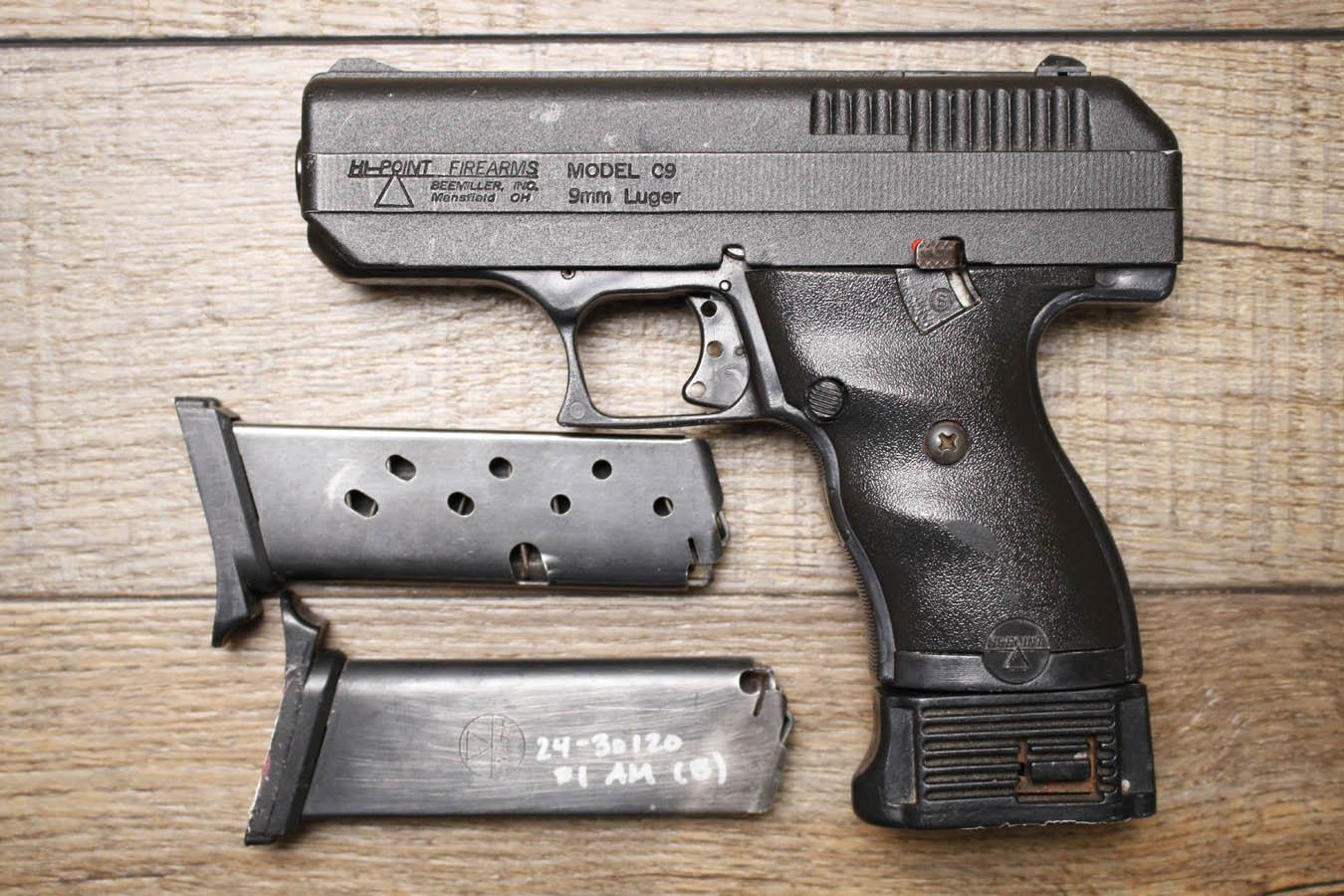 Hi Point C9 9mm Police Trade-In Pistol with Three Magazines