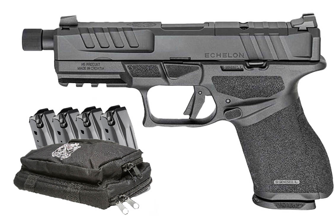 Springfield Echelon 9mm Optic Ready Package with Threaded Barrel, Five Magazines and Range Bag