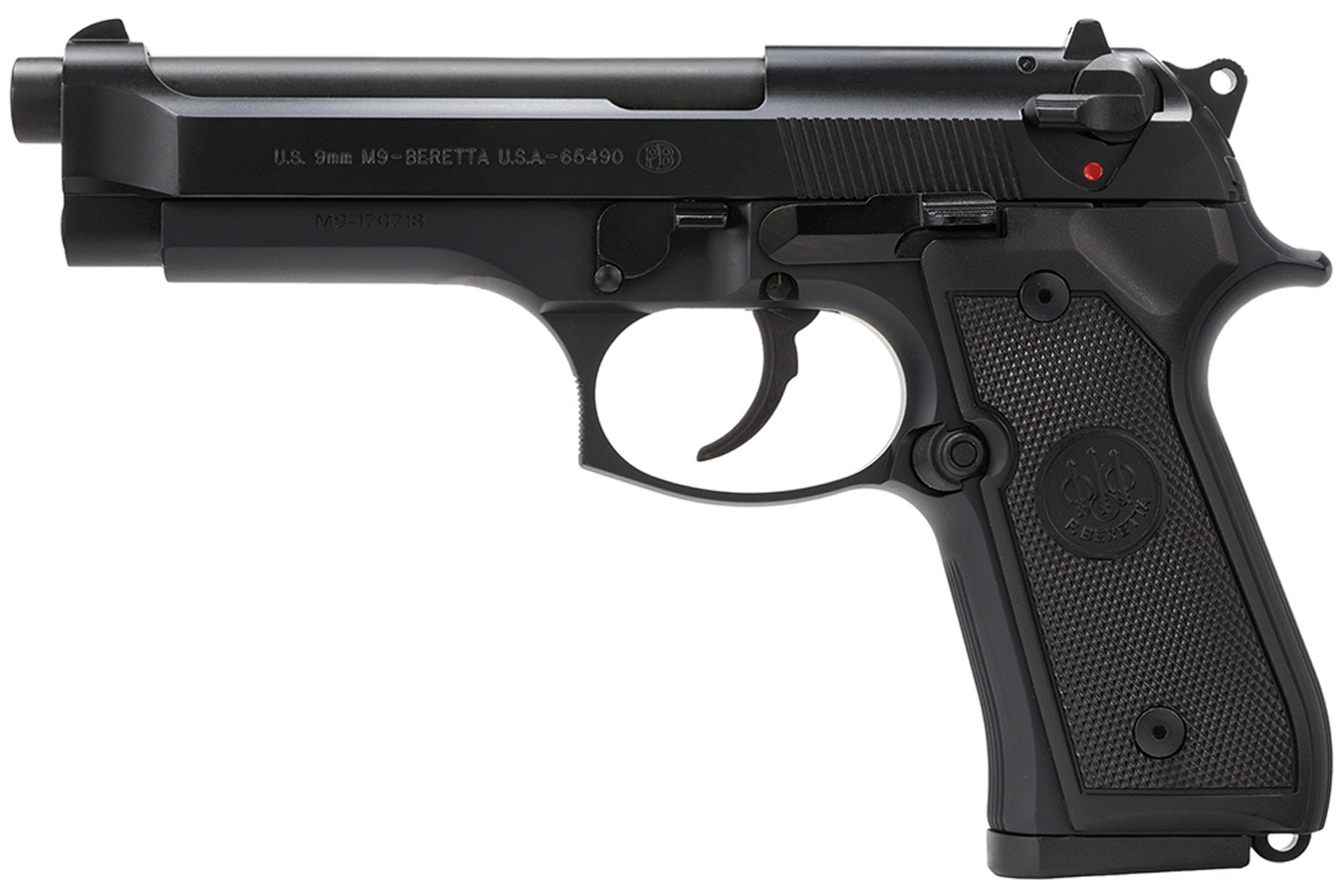 Beretta M9 92 Series 9mm Centerfire Pistol with 3-Dot Sights