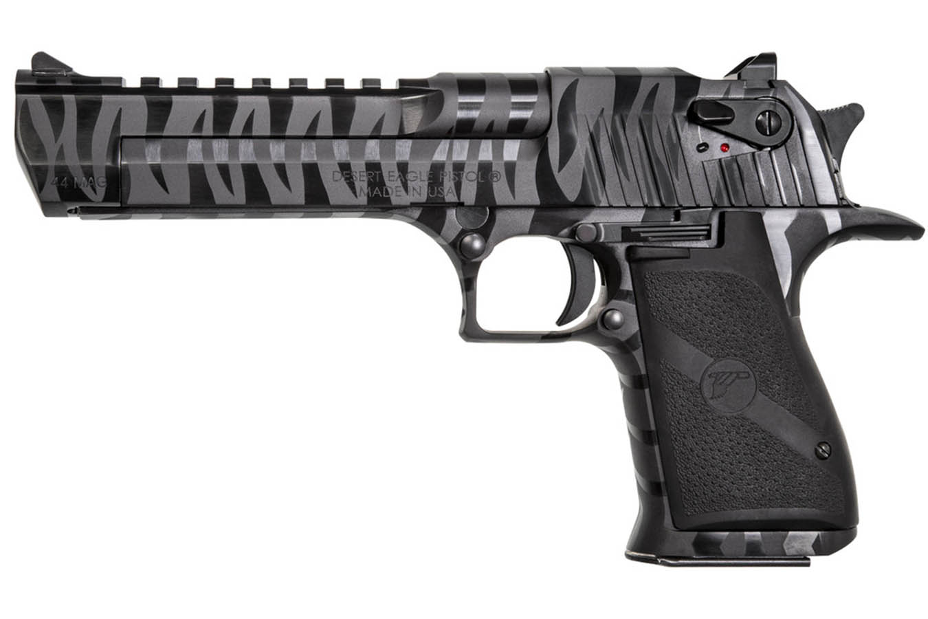 Magnum Research Desert Eagle 44 Mag Full-Size Black Pistol with Tiger Stripes