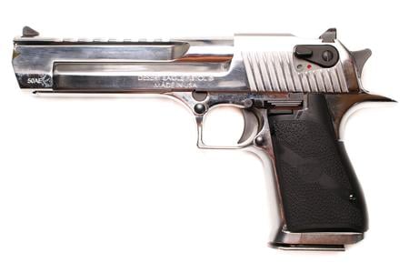 DESERT EAGLE 50 AE  6 IN BARREL POLISHED CHROME FINISH