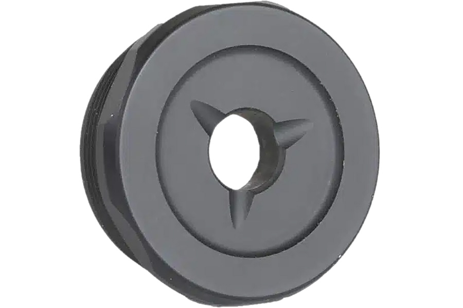 JK Armament LT Flash Reduced End Cap 9mm Luger Fits Aluminum Hard Anodized Black