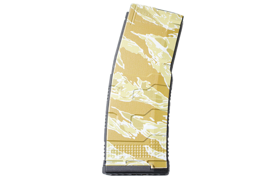 Amend2 AR15 5.56 NATO 223 Remington 30 Round Magazine with Desert Tiger Strip Camo Finish
