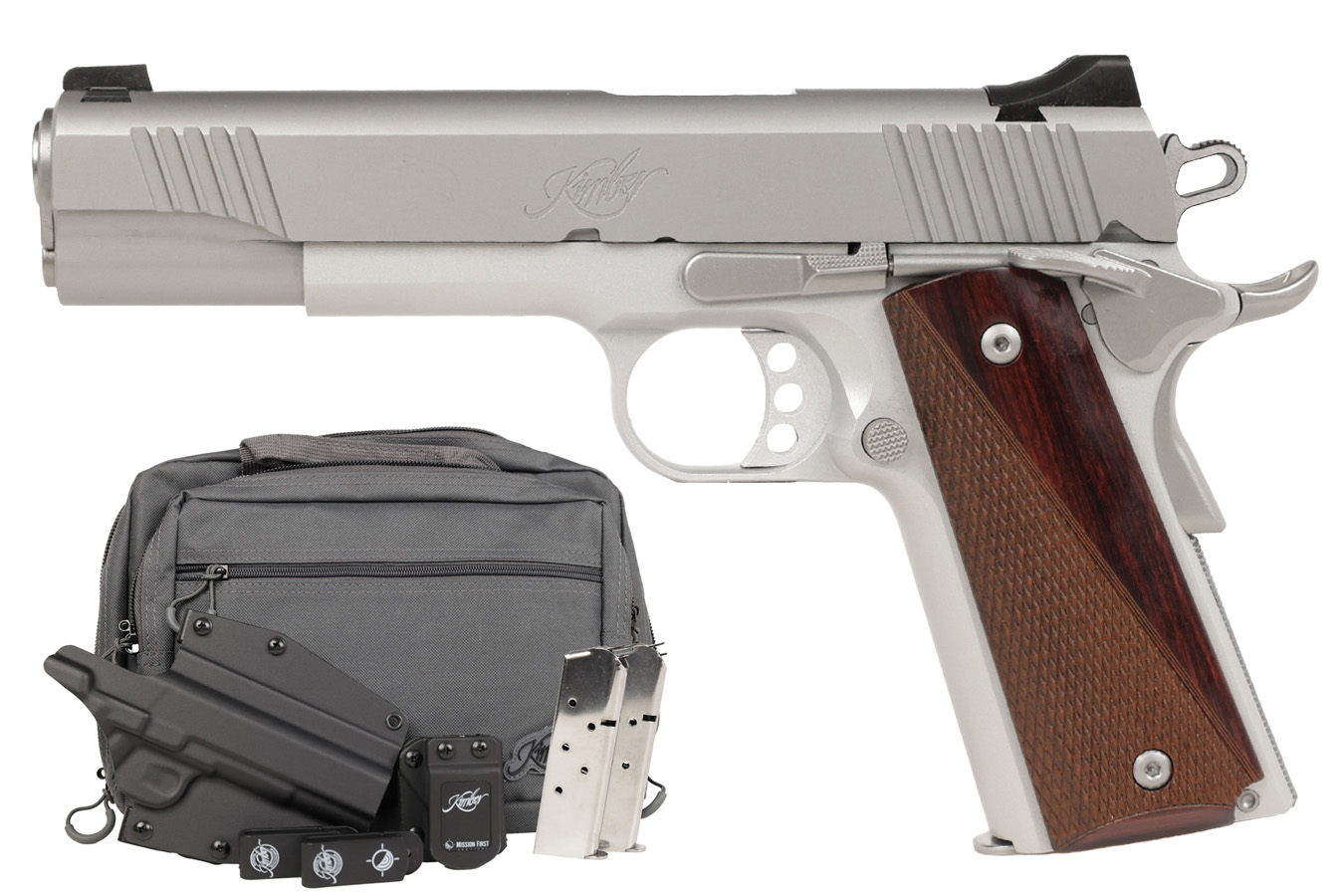 Kimber Stainless LW Bundle 45 ACP Pistol with Match Grade Barrel