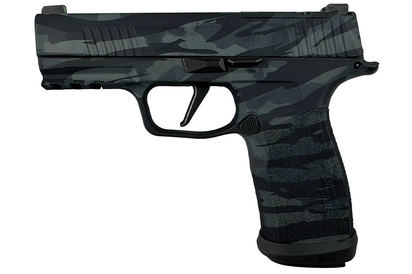 Sig Sauer P365-XMACRO TACOPS 9mm Optic Ready Pistol with Black Multi Camo Finish and Four Magazines
