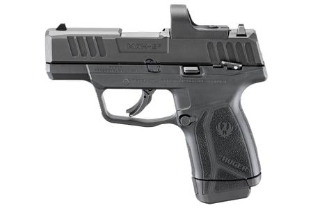 RUGER MAX-9 9MM 3.2` BARREL  STEEL SLIDE BLACK POLYMER FRAME RUGER READY DOT SIGHT