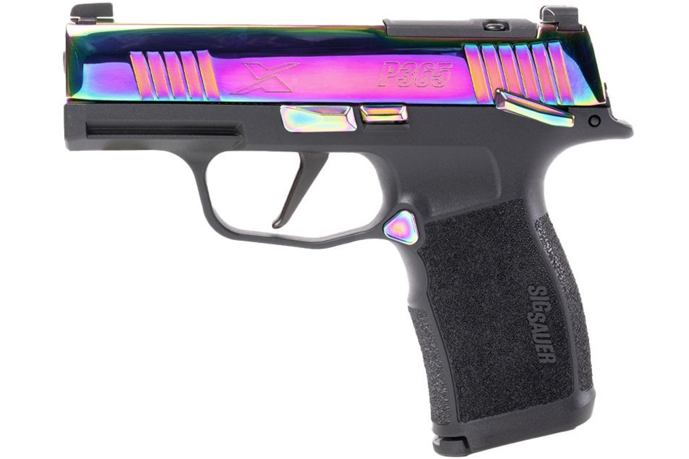 Sig Sauer P365X 9mm Optic Ready Pistol with Rainbow Titanium Slide