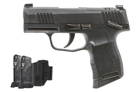 P365 9MM OPTIC READY TACPAC W/ HOLSTER AND THREE 12-ROUND MAGAZINES