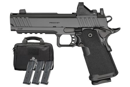 Springfield 1911 DS Prodigy Comp 9mm Pistol with Viridian RFX-11 Green Dot, 4 Mags and Pistol Bag