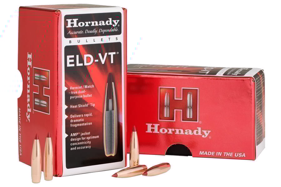 Hornady 22 Cal (.224) 69 gr ELD-VT Reloading Bullets 100/Box