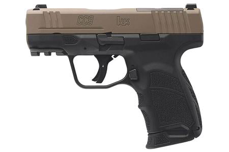 CC9 9MM DAVIDSONS DARK EARTH SLIDE BLACK POLYMER FRAME XS NIGHT SIGHTS