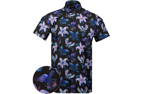 RETRO RIFLE COCKATOO SS BUTTON DOWN SHIRT