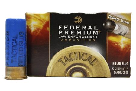 Federal 12 Gauge 2-3/4 Inch 1 oz Tactical Truball Rifled Slug Police Trade Ammo 5/Box