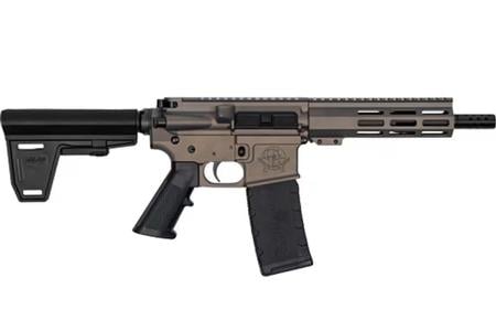 AR15 223 WYLDE PISTOL W/ BRACE 7.5 IN NITRIDE BARREL TUNGSTEN FRAME