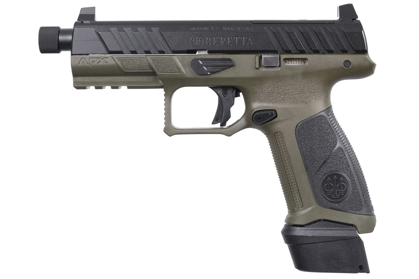 Beretta APX-A1 Tactical 9mm Optic-Ready Pistol with OD Green Frame