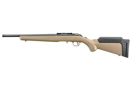 RUGER AMERICAN 17HMR FDE STOCK THREADED BARREL