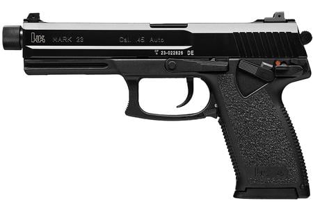 H  K MARK 23 45 ACP PISTOL WITH THREADED BARREL