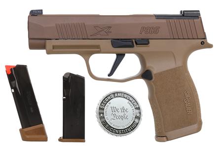 P365XL 2A 9MM 3.7 IN BARREL OPTIC READY COYOTE FRAME 3 MAGS 2A COIN