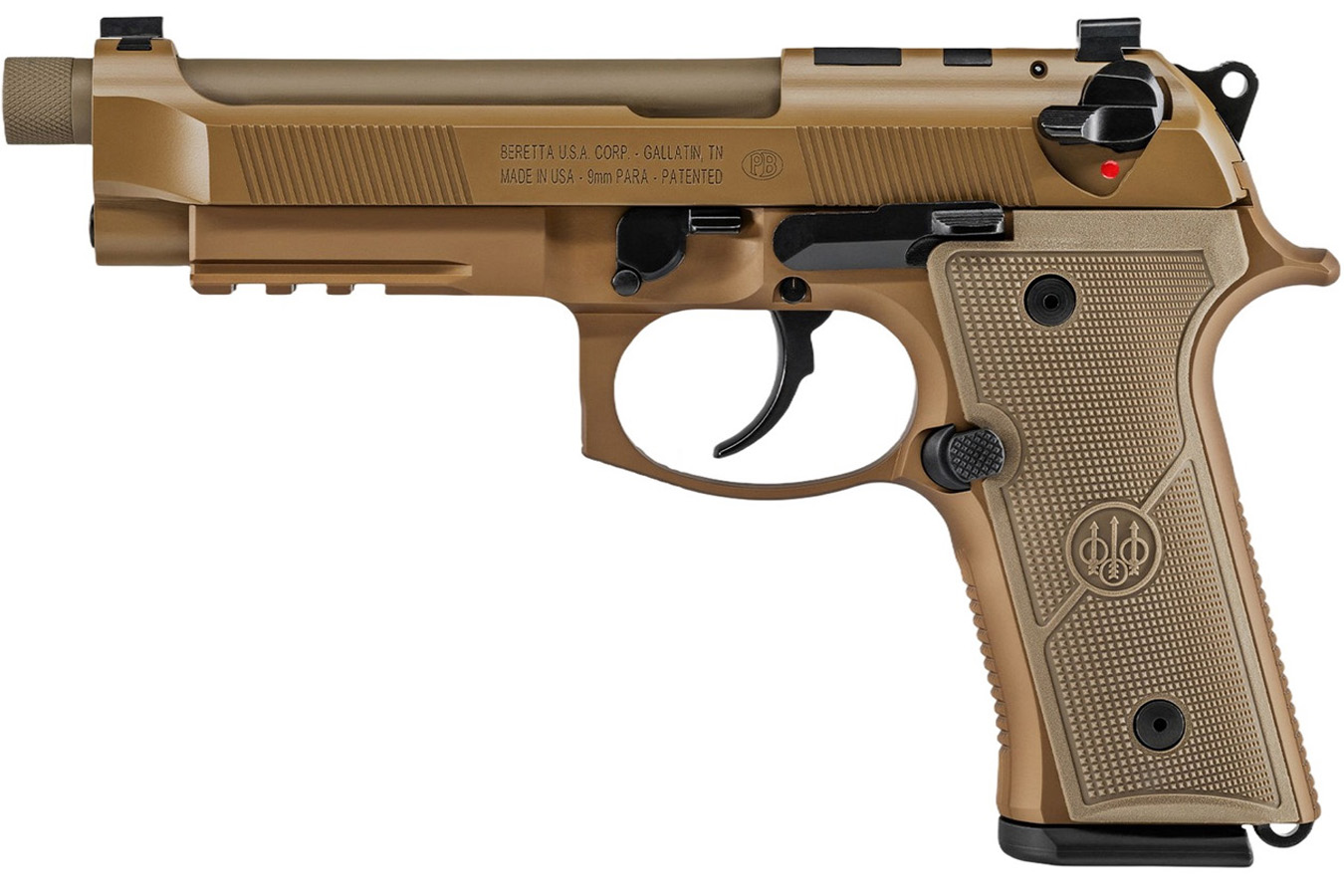 No. 18 Best Selling: BERETTA M9A4 9MM FULL-SIZE PISTOL WITH 18-ROUND MAGAZINE FDE FINISH