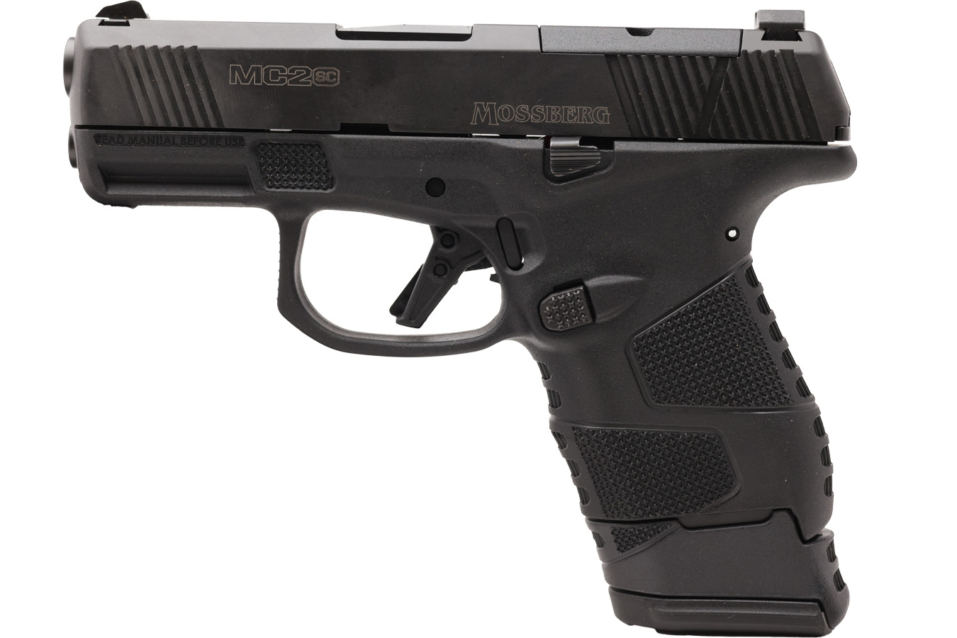 Mossberg MC2sc 9mm Optic Ready Subcompact Pistol with Manual Safety and Three Magazines