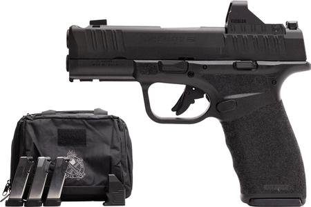 Springfield Hellcat Pro Comp 9mm Gear Pac with Viridian RFX-11 Green Dot, Four Mags and Pistol Bag