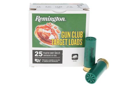 Remington 12 Gauge 2-3/4 Inch 1-1/8 oz 8 Shot Gun Club Target Loads 25/Box